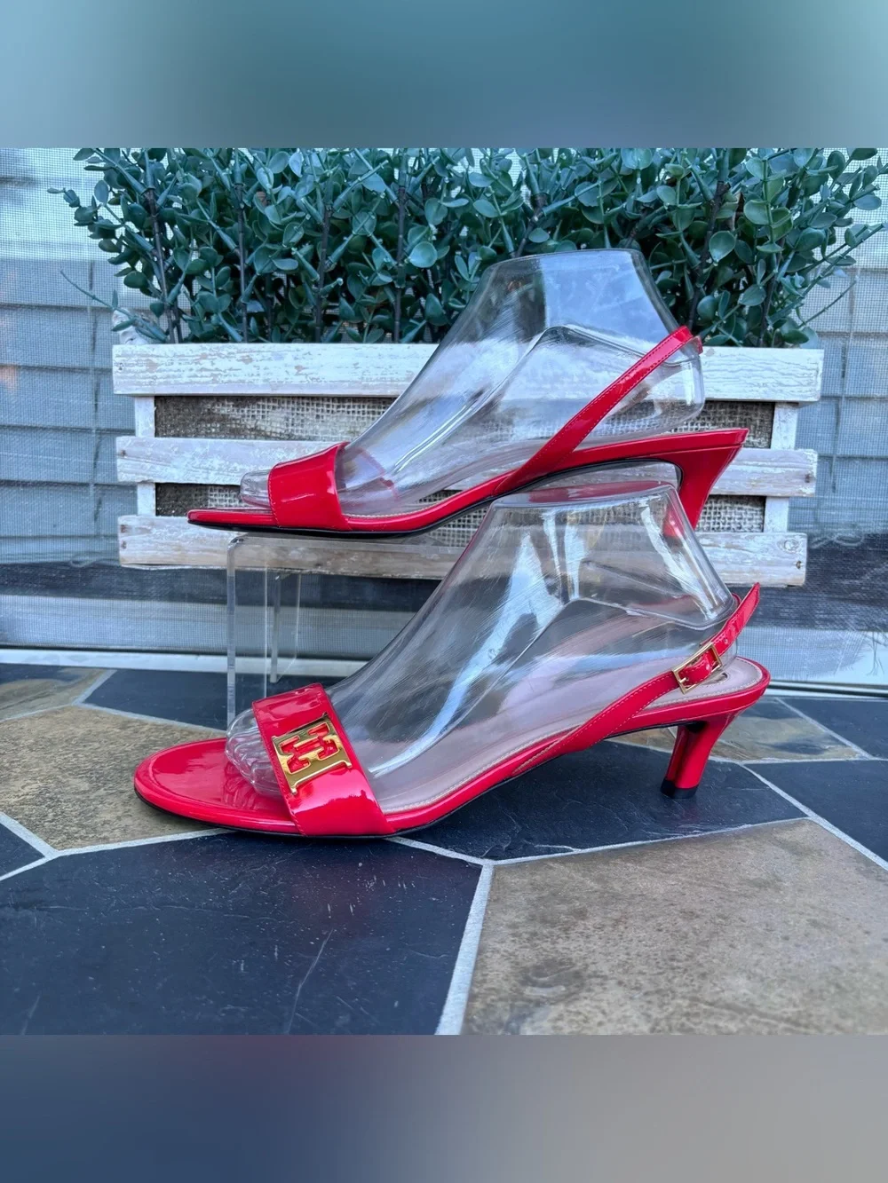 Escada Slingback Sandals